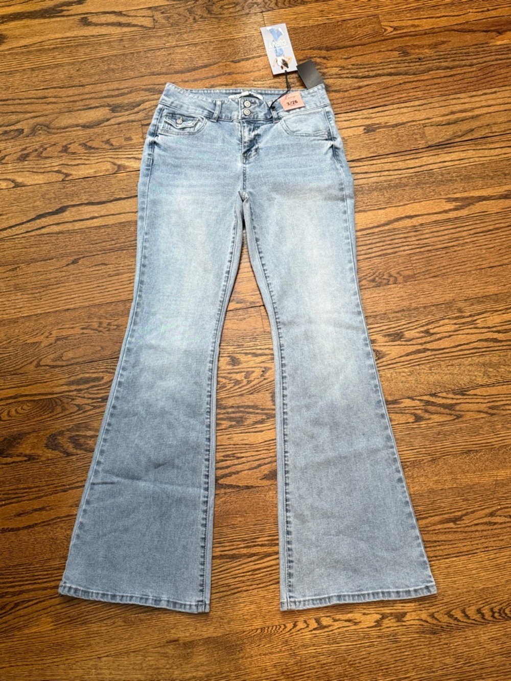 Celebrity Pink Light Blue Flare Jeans
